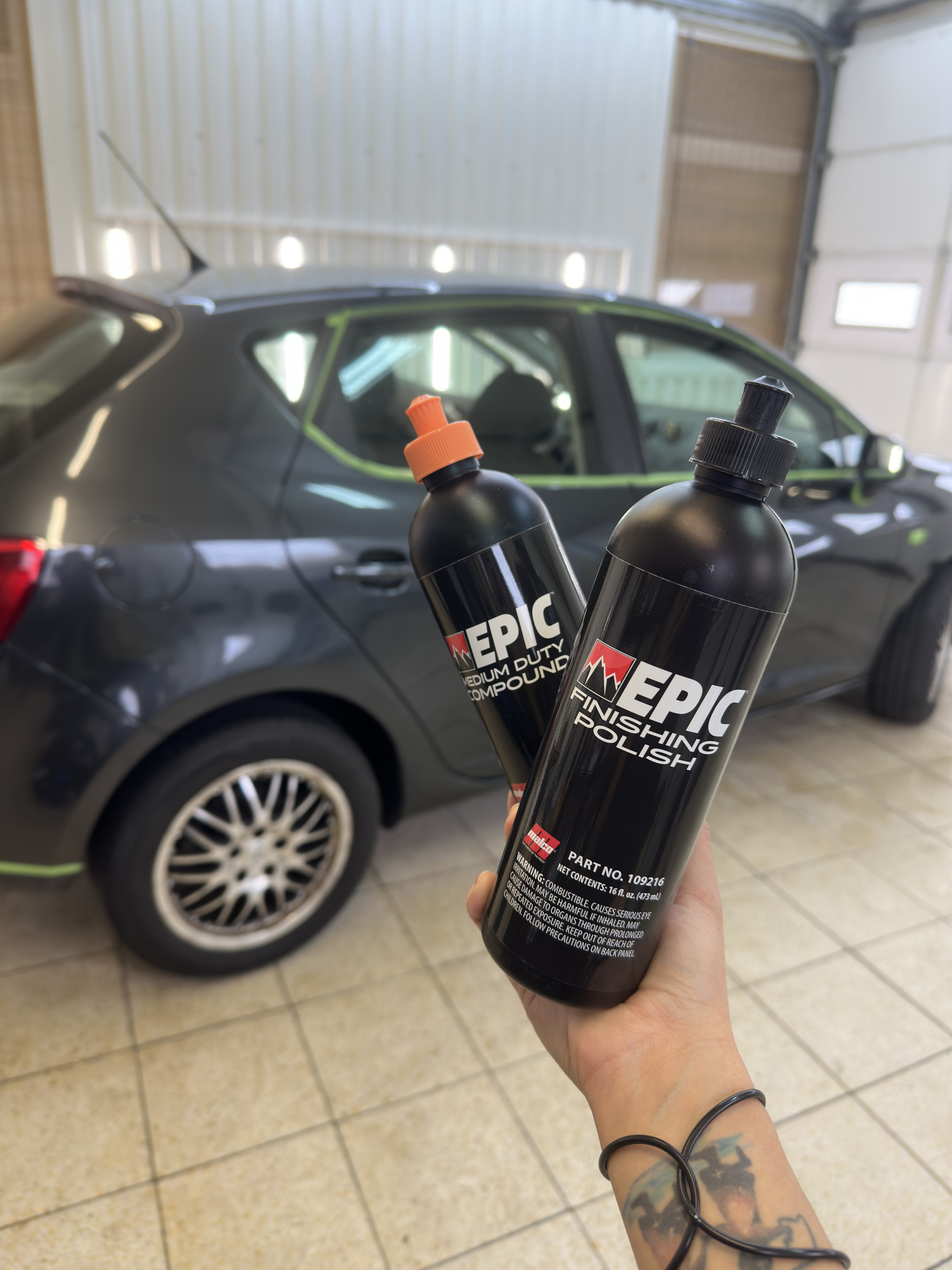 Polírozó anyag használata többlépcsős polírozás során