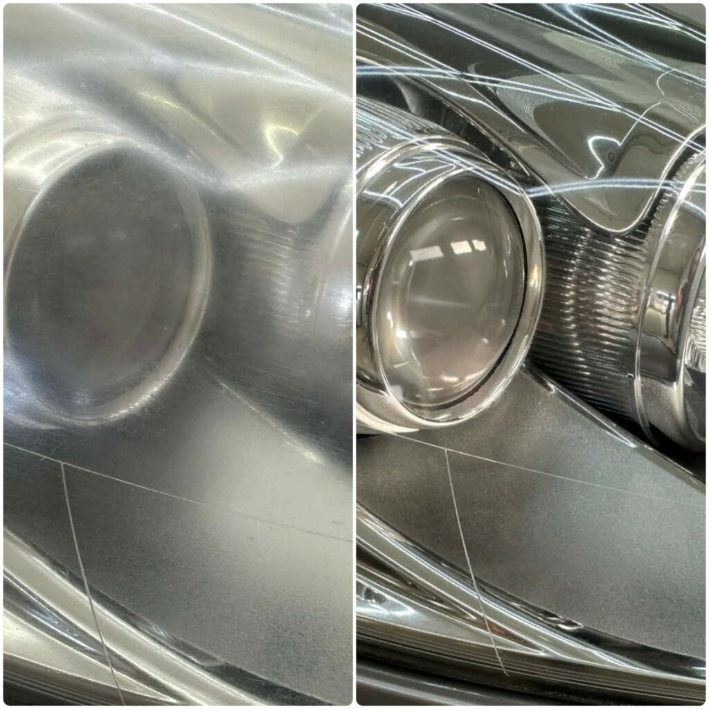 Opálos autó fényszóró felület felújítása